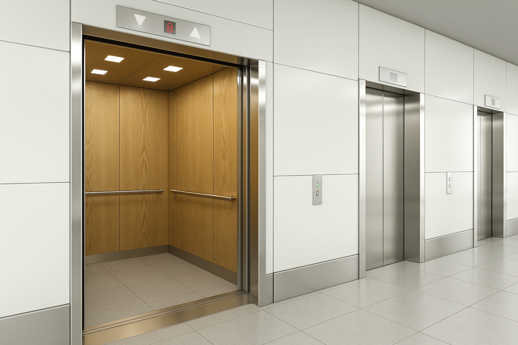 Wood Elevator Refinishing