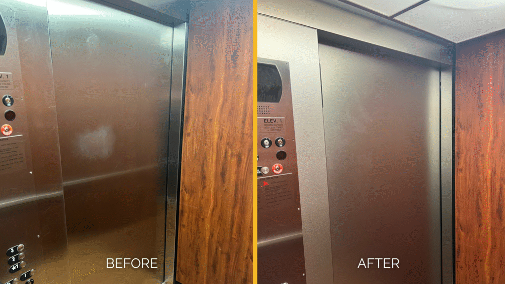 Beyond Polish: Why Wrapping Metal Elevator Cabs with Metal Vinyl Film is the Smartest Modern Upgrade