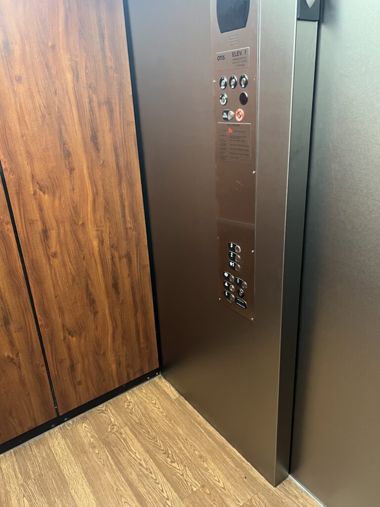 Elevator Metal Surfaces Wrapped